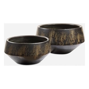 Uttermost Bronze Duo Vases Set of 2