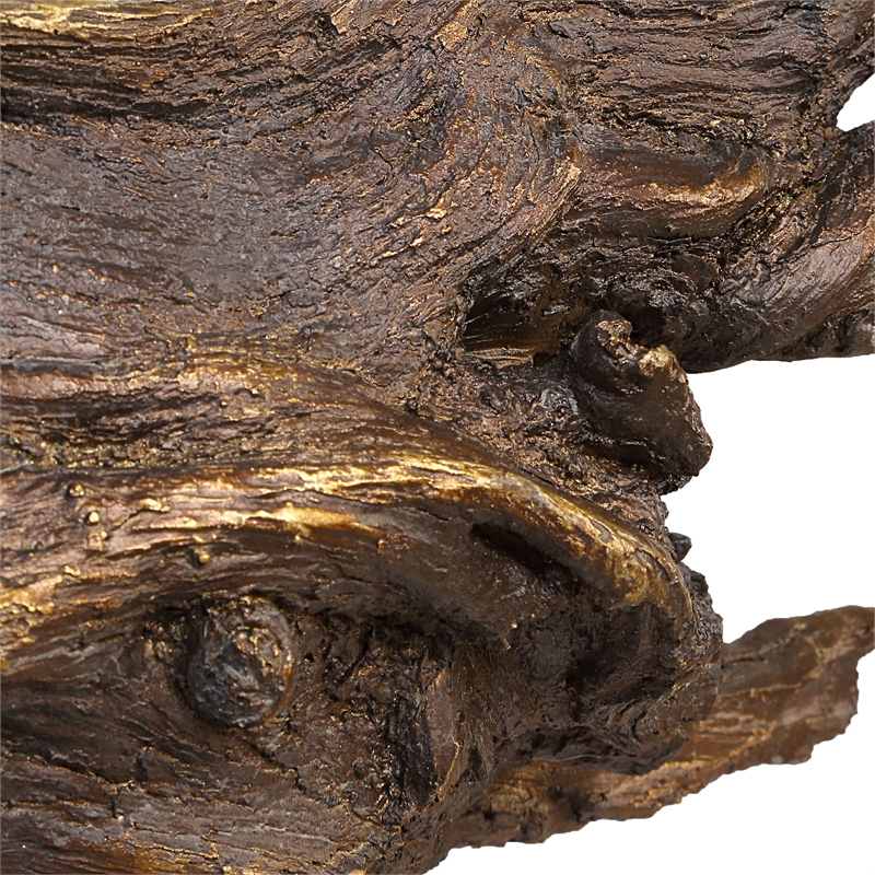 Uttermost Gilded Sculpture Branch in Brown
