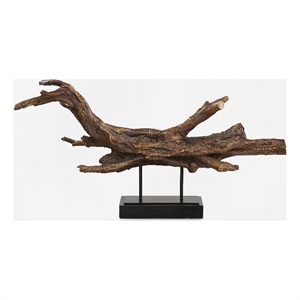Uttermost Gilded Sculpture Branch in Brown