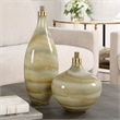 Uttermost Cascade Glass Bottles in in Gray (Set of 2)