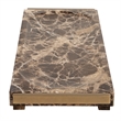 Uttermost Marble Tray Crest in Chocolate