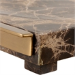 Uttermost Marble Tray Crest in Chocolate