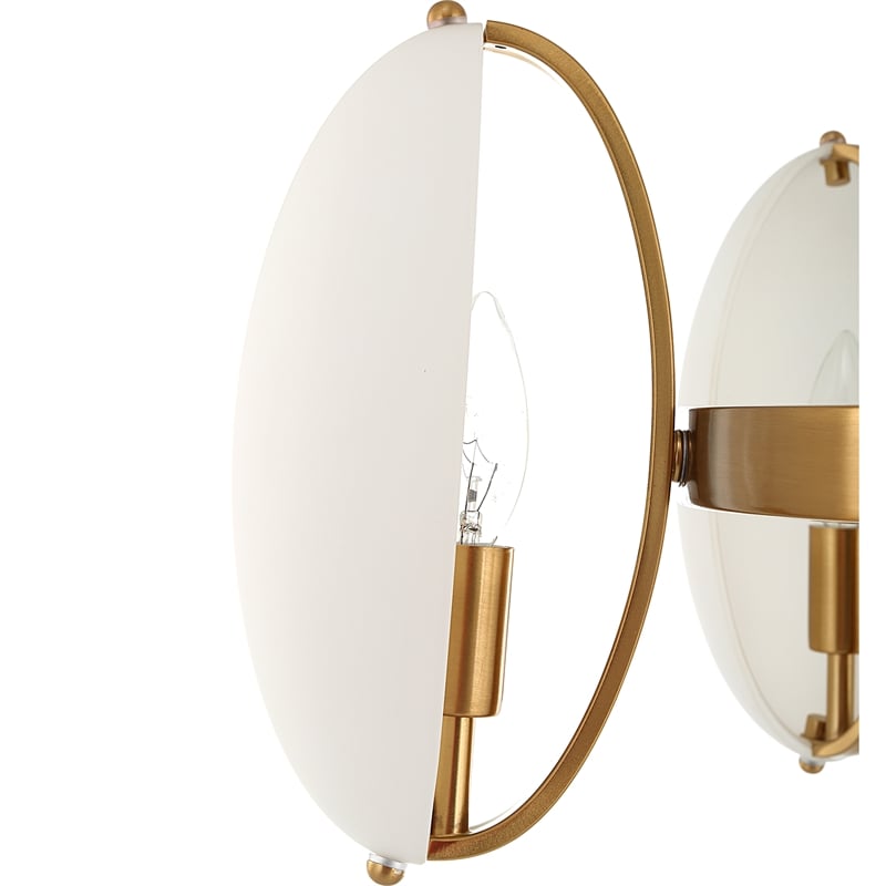 Uttermost Oviform 6 Light Round Chandelier in Brass