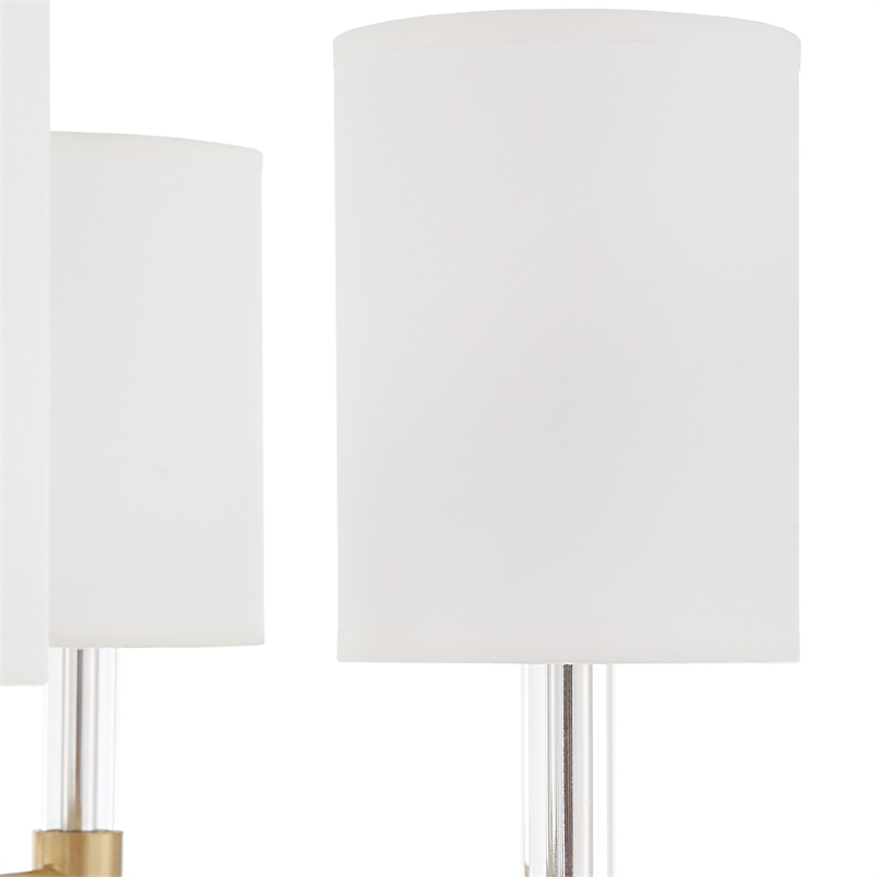 Uttermost Welkin 6 Light Modern Chandelier in Brass