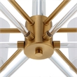 Uttermost Welkin 6 Light Modern Chandelier in Brass