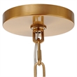 Uttermost Welkin 6 Light Modern Chandelier in Brass