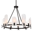 Uttermost Ellipse 10 Light Dark Bronze Chandelier