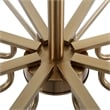 Uttermost Lassen 8 Light Brass Chandelier