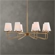 Uttermost Lassen 8 Light Brass Chandelier