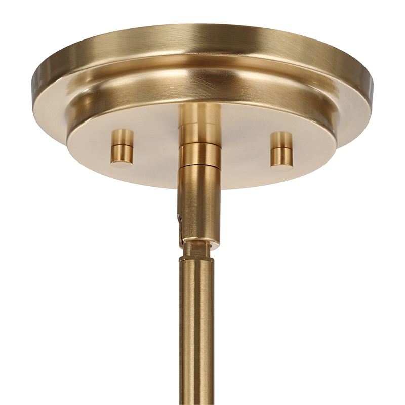 Uttermost Crystal Stick 8 Light Brass Chandelier