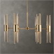 Uttermost Cret 12 Light Brass Chandelier