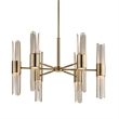 Uttermost Cret 12 Light Brass Chandelier