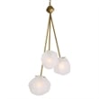 Uttermost Geodesic 3 Light Pendant in Antique Brass