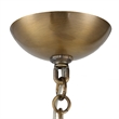 Uttermost Geodesic 3 Light Pendant in Antique Brass