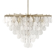 Uttermost Goccia 8 Light Tear Drop Glass Pendant in Silver