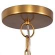 Uttermost Biswas Woven Jute 1 Light Pendant in Antique Brass