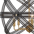 Uttermost Spherical 5 Light Pendant in Bronze