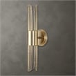 Uttermost Cret 2 Light LED Brass Sconce