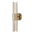 Uttermost Cret 2 Light LED Brass Sconce