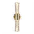 Uttermost Cret 2 Light LED Brass Sconce