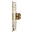 Uttermost Cret 2 Light LED Brass Sconce