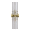 Uttermost Mistie 2 Light Glass Sconce in Antique Brass