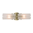Uttermost Mistie 2 Light Glass Sconce in Antique Brass