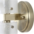 Uttermost Mistie 2 Light Glass Sconce in Antique Brass