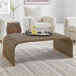 Uttermost Calabria Woven Seagrass Coffee Table in Tan