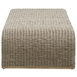Uttermost Calabria Woven Seagrass Coffee Table in Tan