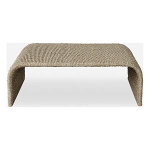 Uttermost Calabria Woven Seagrass Coffee Table in Tan