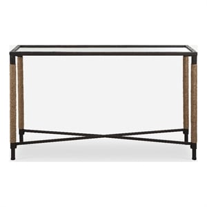 Uttermost Braddock Coastal Console Table in Black