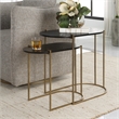 Uttermost Aztec Wood Nesting Tables in Ebony (Set of 2)