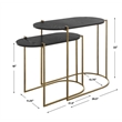 Uttermost Aztec Wood Nesting Tables in Ebony (Set of 2)