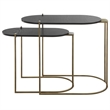 Uttermost Aztec Wood Nesting Tables in Ebony (Set of 2)