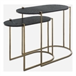 Uttermost Aztec Wood Nesting Tables in Ebony (Set of 2)