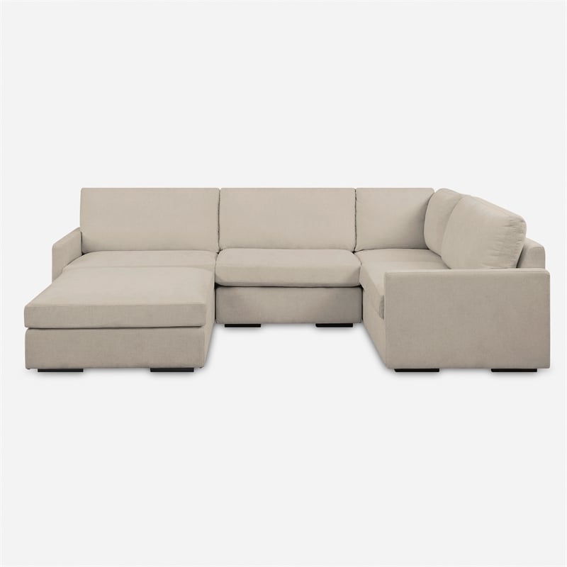 Uttermost Refuge Sand Sofa Ottoman