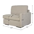 Uttermost Refuge Sand Right Arm Facing Sofa