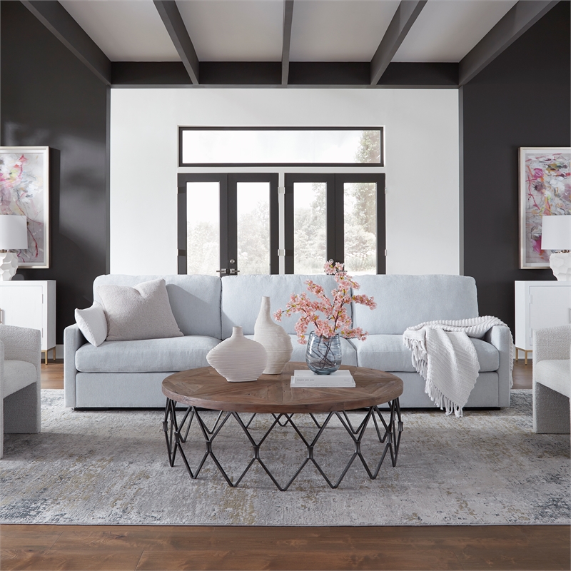 Uttermost Refuge Cloud Blue Left Arm Facing Sofa