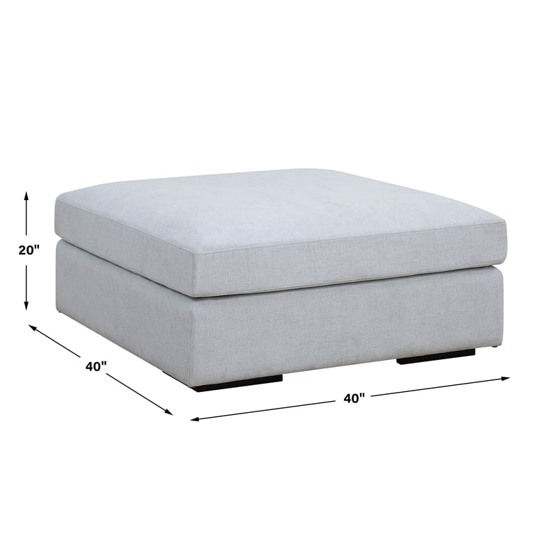Uttermost Refuge Cloud Blue Sofa Ottoman