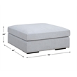 Uttermost Refuge Cloud Blue Sofa Ottoman