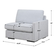 Uttermost Refuge Cloud Blue Right Arm Facing Sofa