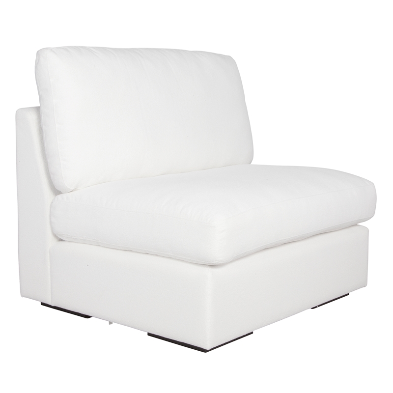 Uttermost Refuge Armless Arctic White Sofa