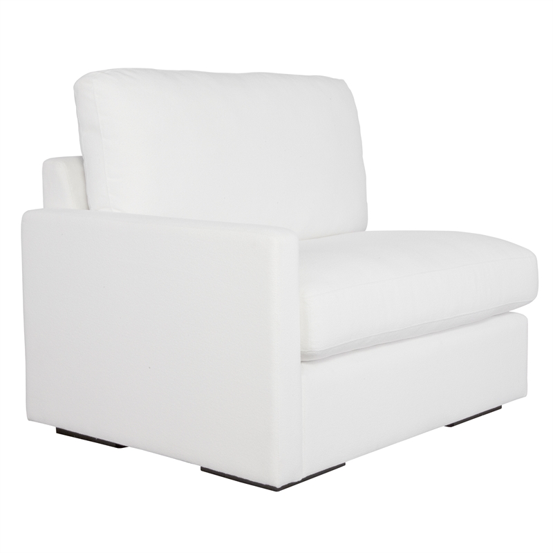 Uttermost Refuge Arctic White Left Arm Facing Sofa
