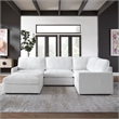 Uttermost Refuge Arctic White Sofa Ottoman