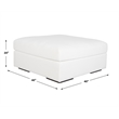 Uttermost Refuge Arctic White Sofa Ottoman