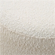 Uttermost Swirls Poplar Ivory Ottoman