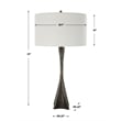 Uttermost Keiron Industrial Table Lamp in Black