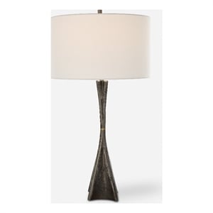 uttermost keiron industrial table lamp in black