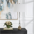 Uttermost Annily Crystal Table Lamp in Brass